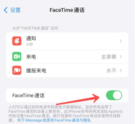 《苹果》facetime通话怎么设置
